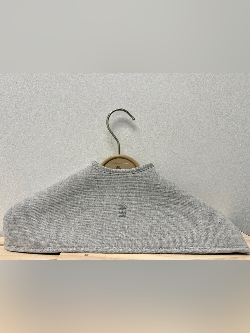 Brunello Cucinelli  Hanger Beige Gray Padded Heavy Duty (MLS 39)